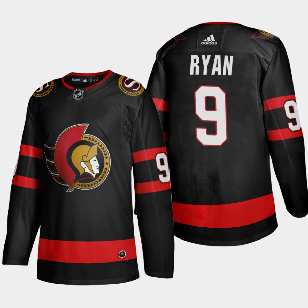 Ottawa Senators 9 Bobby Ryan Men Adidas 2020 Authentic Player Home Stitched NHL Jersey Black